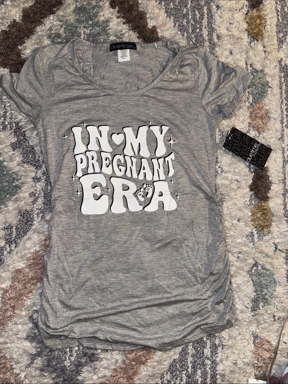Due Time "In My Pregnant Era" Maternity Tee - Picture 1 of 5